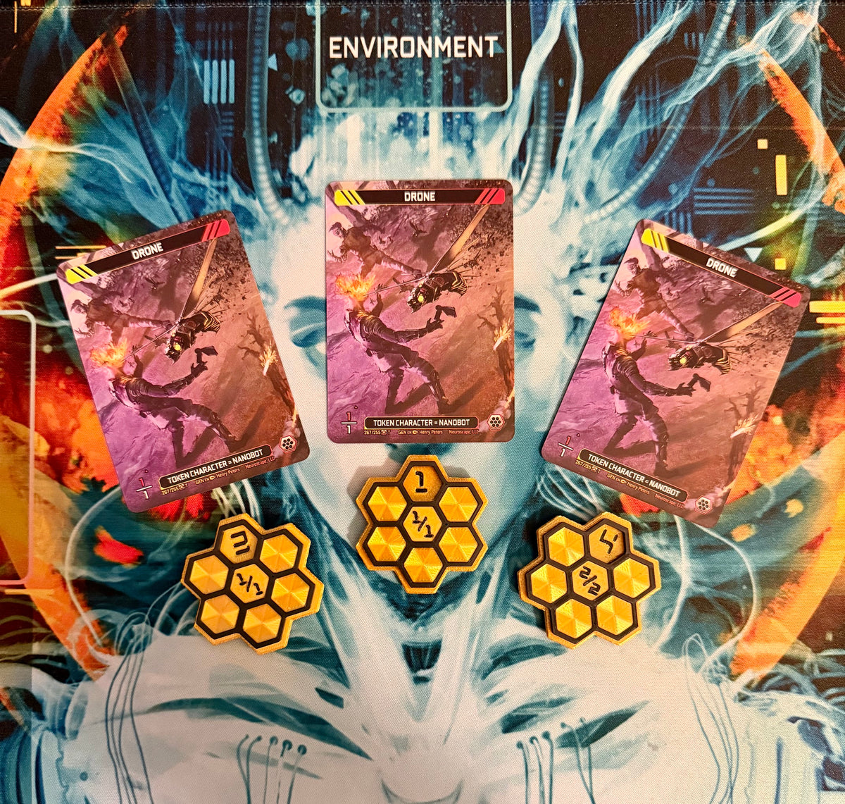 Nanobot Drone Token Tacker Set – Neuroscape TCG