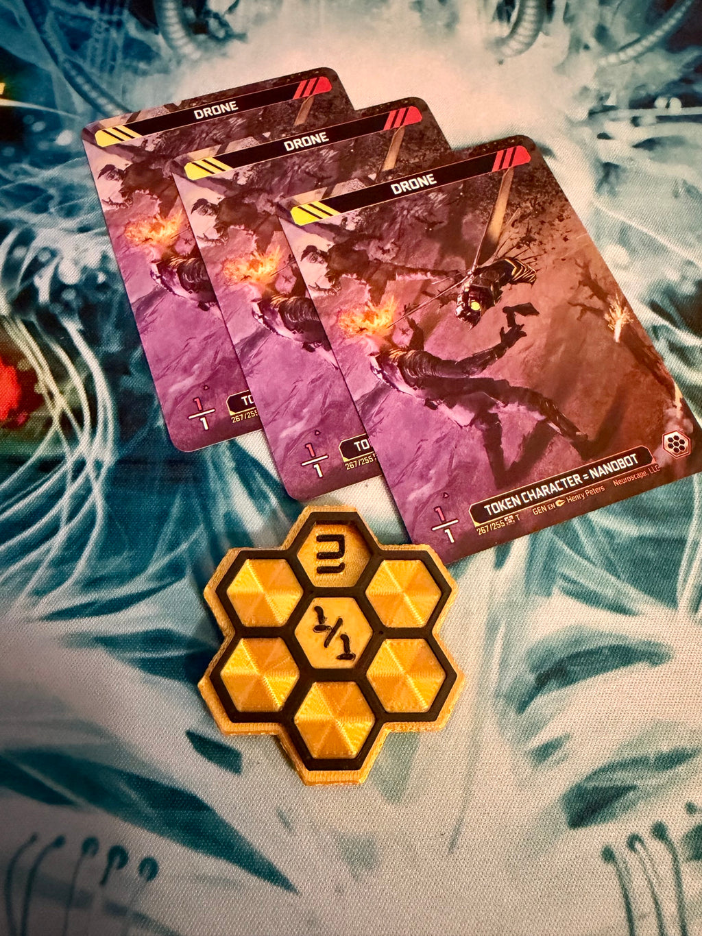 Nanobot Drone Token Tacker Set – Neuroscape TCG