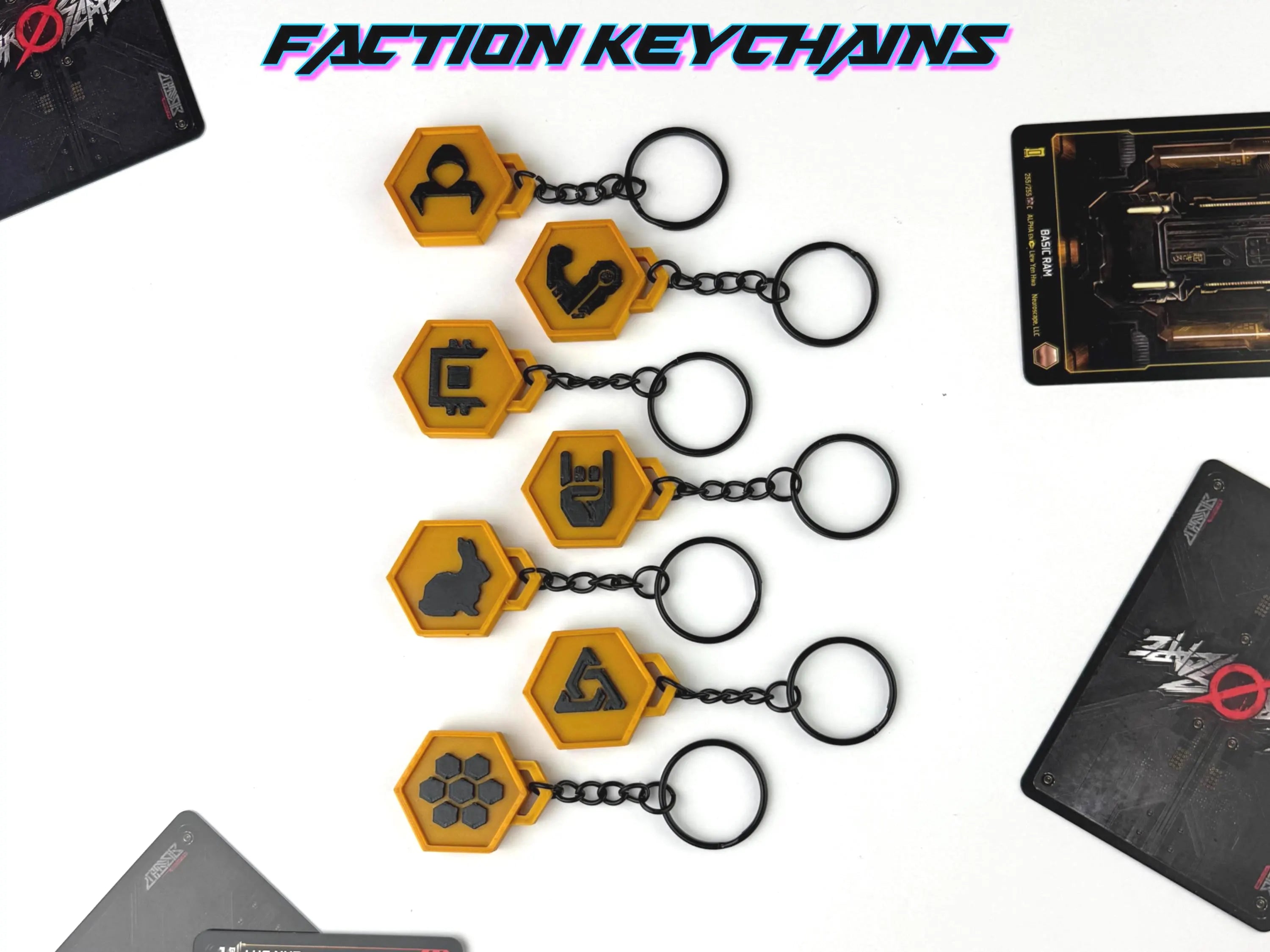 Neuroscape TCG Faction Keychain
