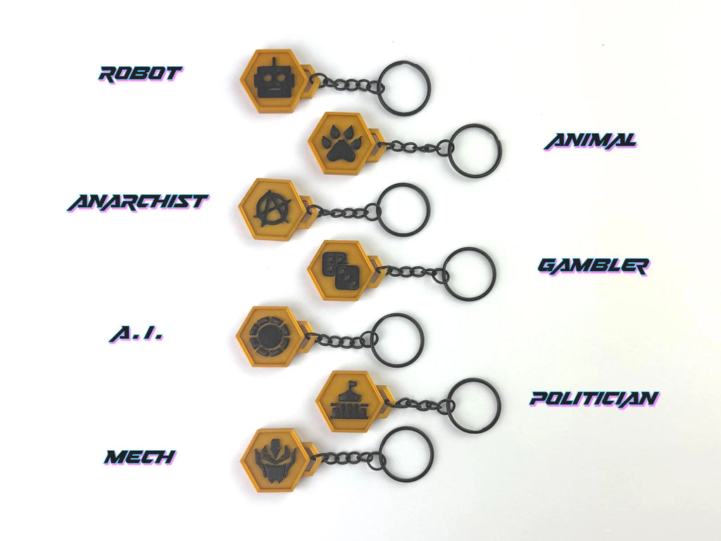 Neuroscape TCG Faction Keychain
