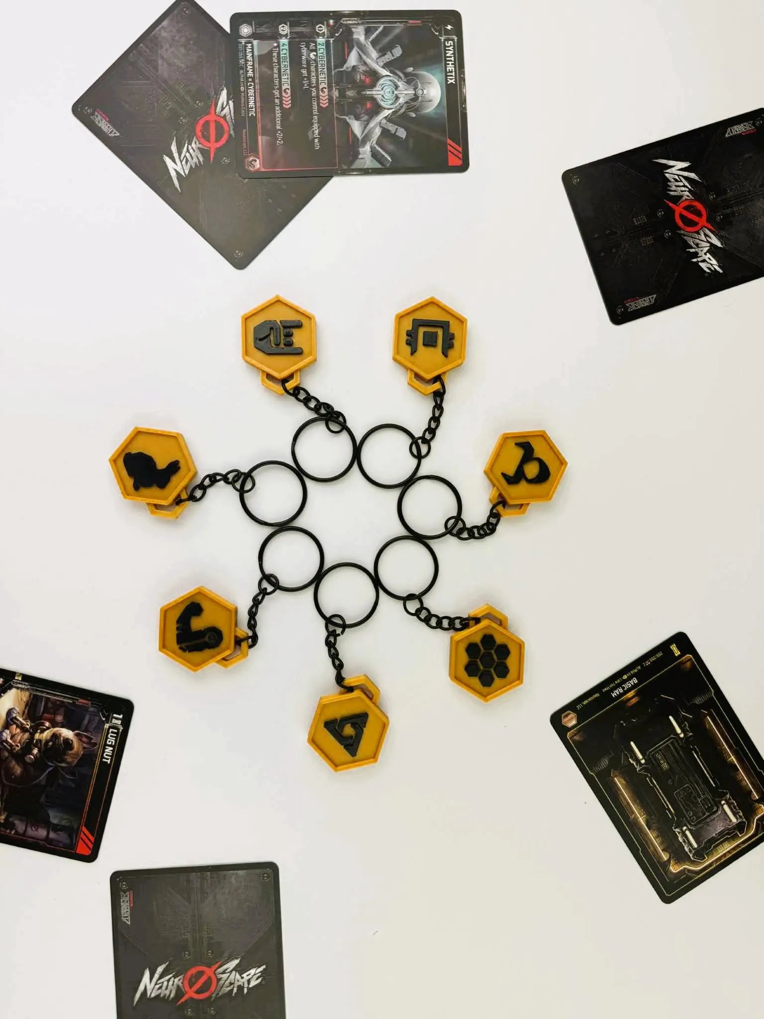 Neuroscape TCG Faction Keychain