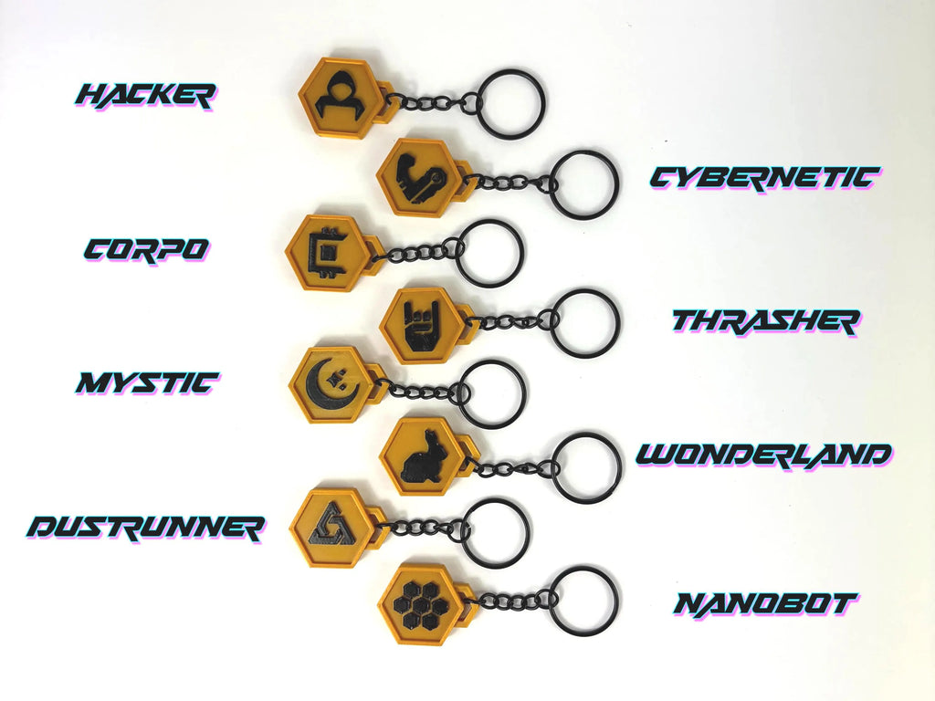 Neuroscape TCG Faction Keychain