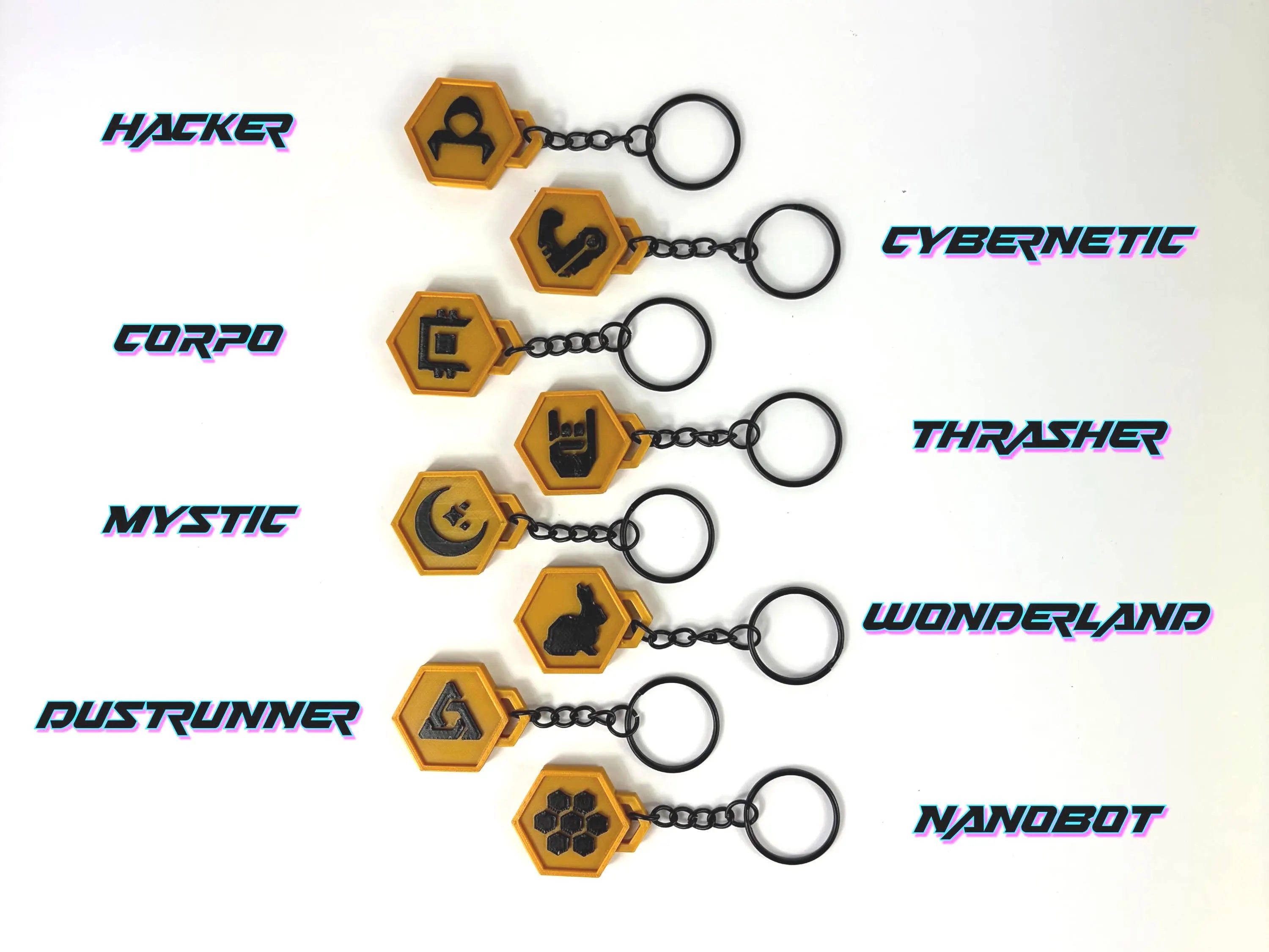 Neuroscape TCG Faction Keychain