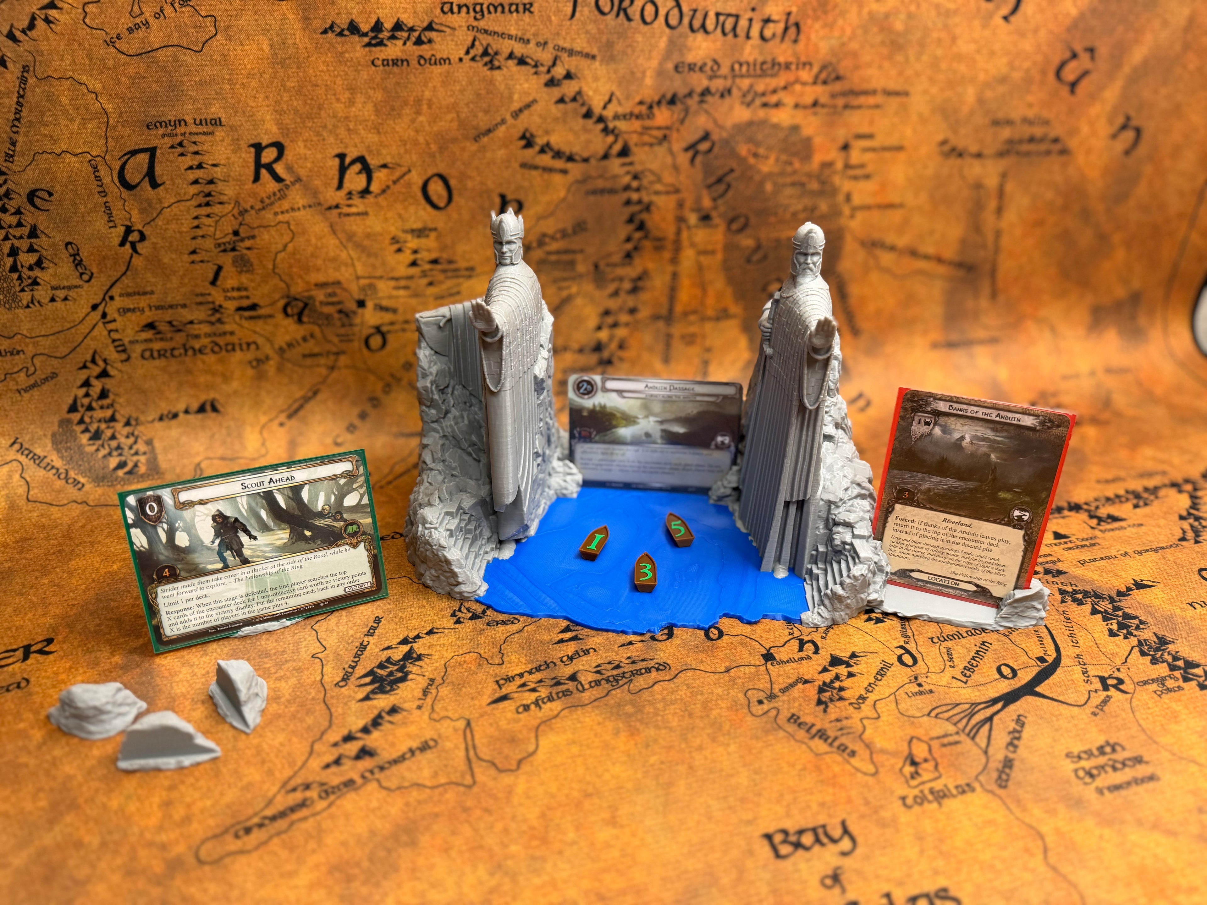 Lord of the Rings LCG Quest Stand & Tokens